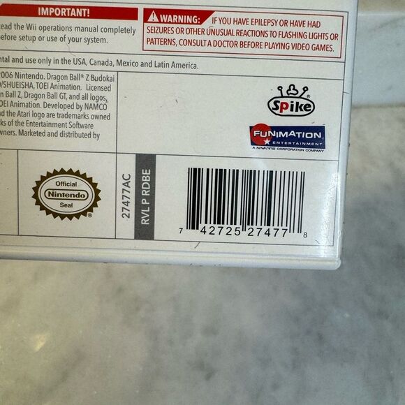 Dragon Ball Z: Budokai Tenkaichi 2 (Nintendo Wii, 2006) No Manual - Picture 2 of 6